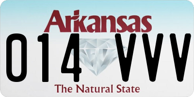 AR license plate 014VVV