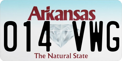 AR license plate 014VWG