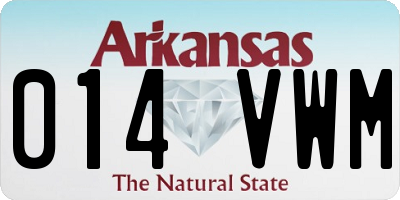 AR license plate 014VWM
