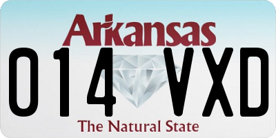 AR license plate 014VXD