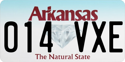 AR license plate 014VXE