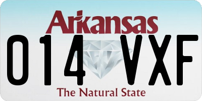 AR license plate 014VXF