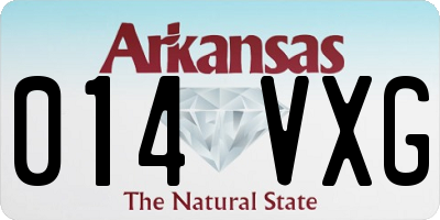 AR license plate 014VXG