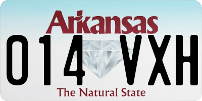 AR license plate 014VXH