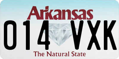 AR license plate 014VXK