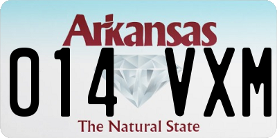 AR license plate 014VXM
