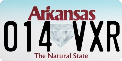 AR license plate 014VXR