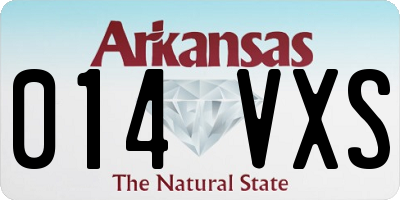 AR license plate 014VXS