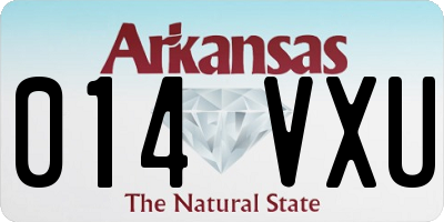 AR license plate 014VXU