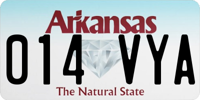 AR license plate 014VYA