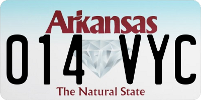 AR license plate 014VYC