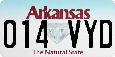AR license plate 014VYD
