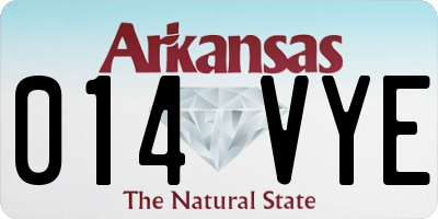 AR license plate 014VYE