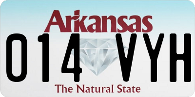 AR license plate 014VYH