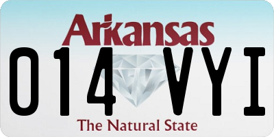 AR license plate 014VYI
