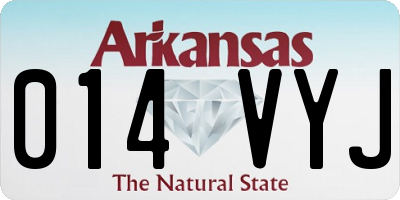 AR license plate 014VYJ