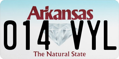 AR license plate 014VYL
