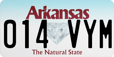 AR license plate 014VYM