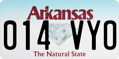 AR license plate 014VYO