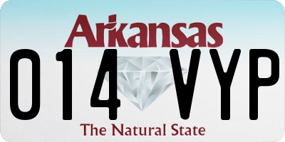 AR license plate 014VYP