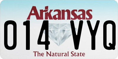 AR license plate 014VYQ