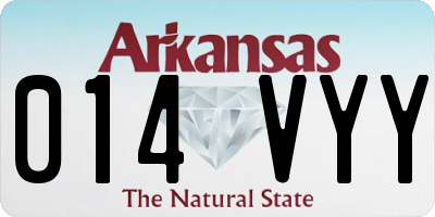 AR license plate 014VYY