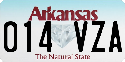 AR license plate 014VZA