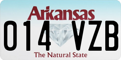 AR license plate 014VZB