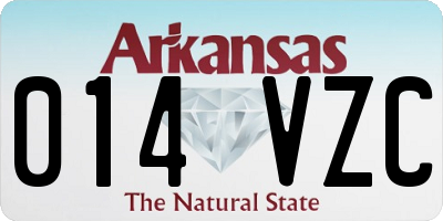 AR license plate 014VZC