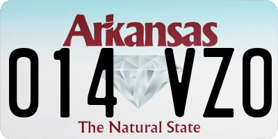 AR license plate 014VZO