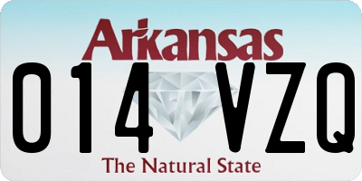 AR license plate 014VZQ