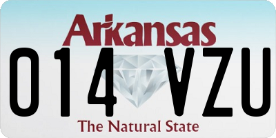 AR license plate 014VZU