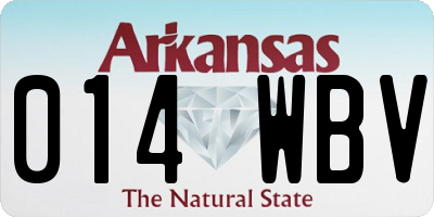 AR license plate 014WBV