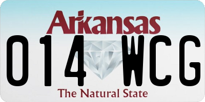 AR license plate 014WCG