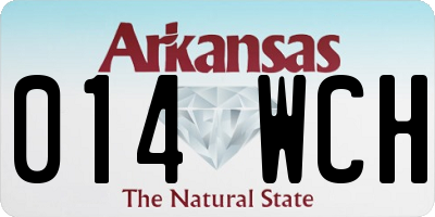 AR license plate 014WCH