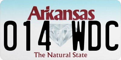 AR license plate 014WDC
