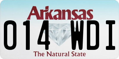 AR license plate 014WDI