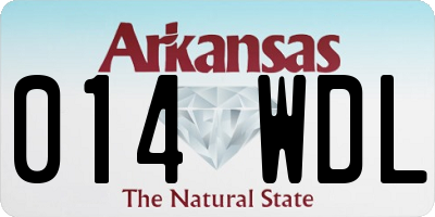 AR license plate 014WDL