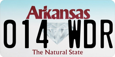 AR license plate 014WDR