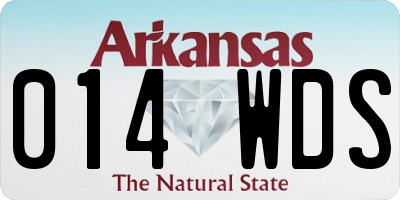 AR license plate 014WDS
