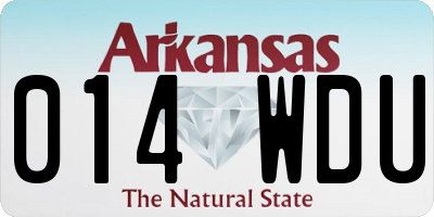 AR license plate 014WDU