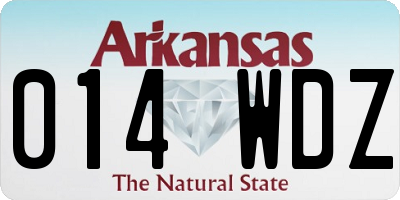 AR license plate 014WDZ