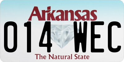 AR license plate 014WEC
