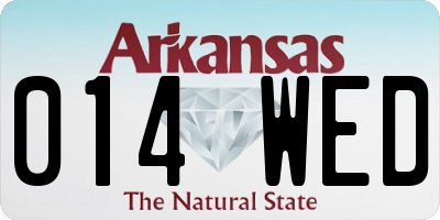 AR license plate 014WED