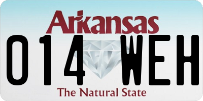 AR license plate 014WEH