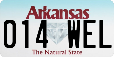 AR license plate 014WEL