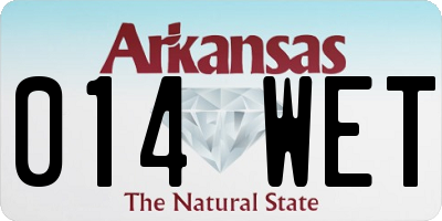 AR license plate 014WET