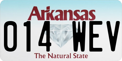 AR license plate 014WEV