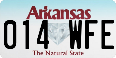 AR license plate 014WFE