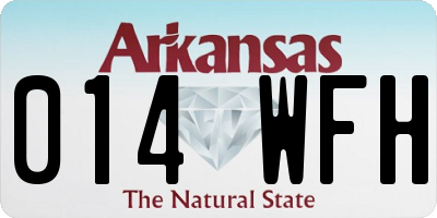 AR license plate 014WFH